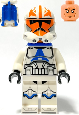 Clone Trooper, 501st Legion, 332nd Company (Phase 2) - Helmet with Holes and Togruta Markings, Blue Jet Pack – СТАР УОРС