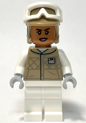 Hoth Rebel Trooper Dark Tan Uniform and Helmet, White Legs, Female (Kori Zaran) – СТАР УОРС