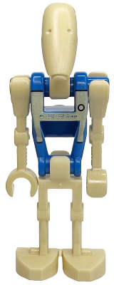Battle Droid Pilot - Blue Torso with Tan Insignia and Chest Badge, Angled Arm and Straight Arm – СТАР УОРС