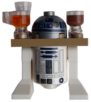Astromech Droid, R2-D2 - Dark Tan Serving Tray, Flat Silver Head (75397) – СТАР УОРС