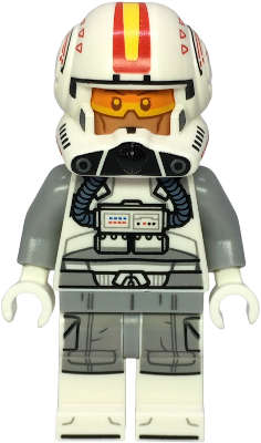 Clone Trooper Pilot (Phase 2) - Light Bluish Gray Arms, Nougat Head (75402) – СТАР УОРС
