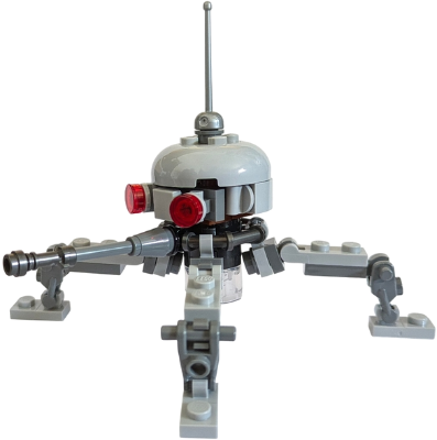 Dwarf Spider Droid - Light Bluish Gray Dome, Lightsaber Hilt (75431) – СТАР УОРС