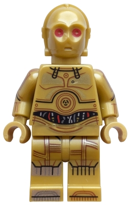 C-3PO - Printed Legs, Toes and Arms, Red Eyes – СТАР УОРС