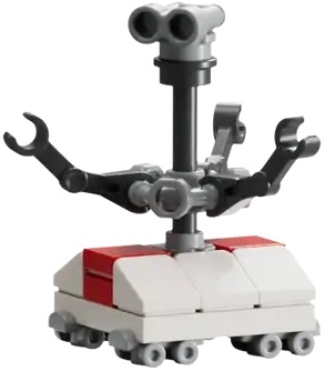 Treadwell Droid - White and Red Body, Light Bluish Gray Binoculars – СТАР УОРС
