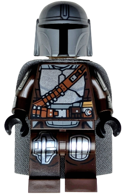 The Mandalorian / Din Djarin / 'Mando' - Silver Beskar Armor, Cape, Printed Head – СТАР УОРС