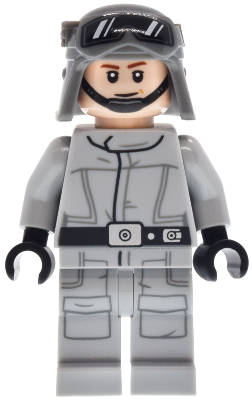 AT-ST Driver™ - Helmet with Molded Goggles, Light Bluish Gray Jumpsuit with Silver Dot, Printed Legs – СТАР УОРС