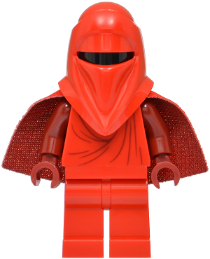 Imperial Royal Guard - Dark Red Arms and Hands, Torso Creases on Front and Back, Very Short Spongy Cape – СТАР УОРС