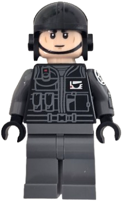 Imperial Shuttle Pilot - Light Nougat Head, Black Aviator Cap – СТАР УОРС
