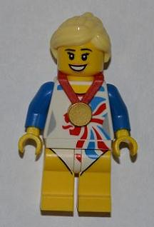 Flexible Gymnast, Team GB (Minifigure Only without Stand and Accessories) – КОЛЕКЦИОНЕРСКИ МИНИФИГУРКИ