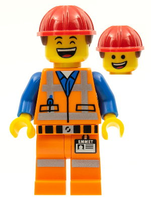 Hard Hat Emmet, The LEGO Movie (Minifigure Only without Stand and Accessories) – КОЛЕКЦИОНЕРСКИ МИНИФИГУРКИ