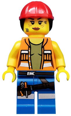 Gail the Construction Worker, The LEGO Movie (Minifigure Only without Stand and Accessories) – КОЛЕКЦИОНЕРСКИ МИНИФИГУРКИ