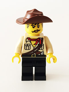 Johnny Thunder (The Lego Movie - Dark Brown Straps, White Pupils) – ЛЕГО ФИЛМЪТ