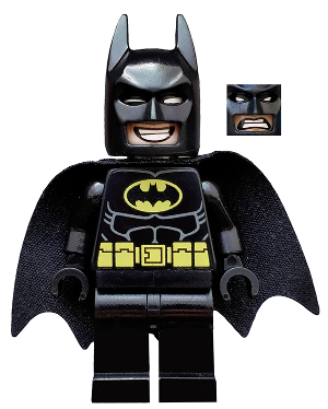 Batman - Dual Sided Head Grin and Angry Face (Type 2 Cowl) – ЛЕГО ФИЛМЪТ
