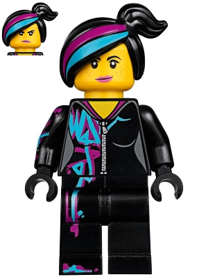 Lucy Wyldstyle with Magenta Lined Hoodie, Smile / Angry – ЛЕГО ФИЛМЪТ 2