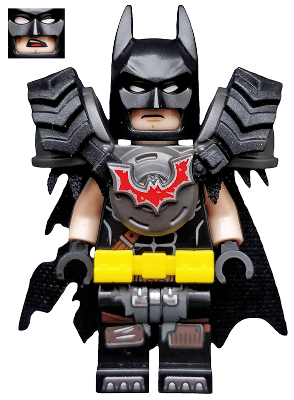 Batman - Battle Ready, Tire Armor, Tattered Cape, Yellow Utility Belt – ЛЕГО ФИЛМЪТ 2