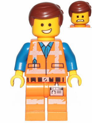 Emmet - Smile / Scared, Worn Uniform – ЛЕГО ФИЛМЪТ 2