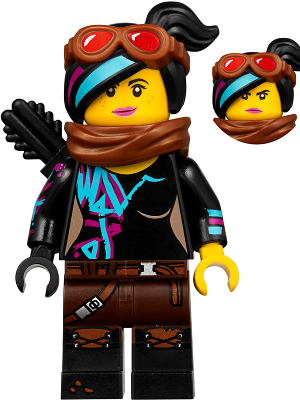 Lucy Wyldstyle with Black Quiver, Reddish Brown Scarf and Goggles, Smile / Angry – ЛЕГО ФИЛМЪТ 2