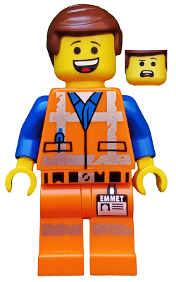 Emmet - Lopsided Grin / Confused, Worn Uniform – ЛЕГО ФИЛМЪТ 2