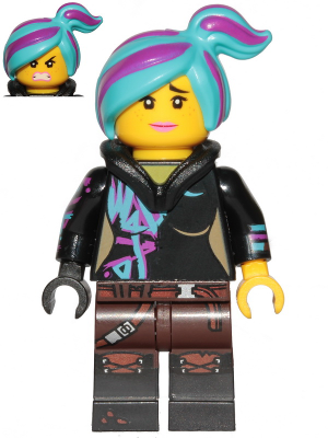 Lucy Wyldstyle with Hood Folded Down, Raised Eyebrows / Furious – ЛЕГО ФИЛМЪТ 2