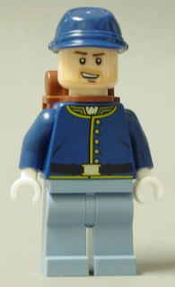Cavalry Soldier - Backpack, Brown Eyebrows, Lopsided Open Mouth Smile, Stubble – САМОТНИЯТ РЕЙНДЖЪР