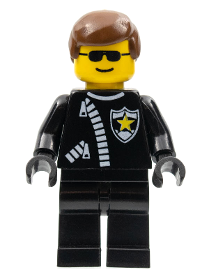 Police - Zipper with Sheriff Star, Brown Male Hair – ГРАДСКИ