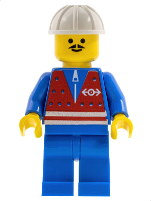 Red Vest and Zipper - Blue Legs, White Construction Helmet, Moustache – ВЛАКОВЕ
