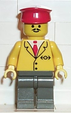 Railway Employee 5, Dark Gray Legs, Red Hat – ВЛАКОВЕ