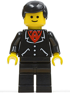 Suit with 3 Buttons Black - Black Legs, Black Male Hair – ГРАДСКИ