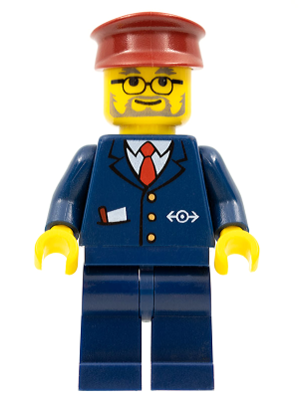 Dark Blue Suit with Train Logo, Dark Blue Legs, Dark Red Hat - Conductor – ВЛАКОВЕ