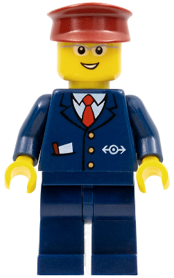 Steward - Dark Blue Suit with Train Logo, Dark Blue Legs, Dark Red Hat, Glasses – ВЛАКОВЕ