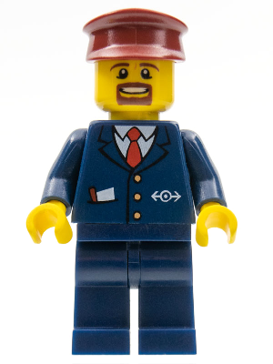 Dark Blue Suit with Train Logo, Dark Blue Legs, Dark Red Hat, Brown Moustache and Goatee – ВЛАКОВЕ