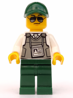 Security Officer - Dark Green Legs, Dark Green Cap with Hole, Sunglasses – ВЛАКОВЕ