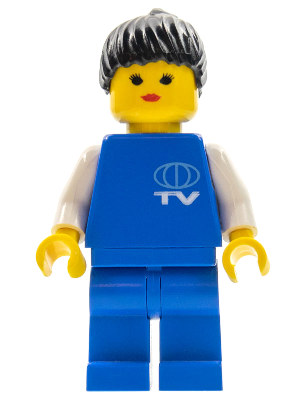 TV Logo Small Pattern, Blue Legs, Black Ponytail Hair – ГРАДСКИ
