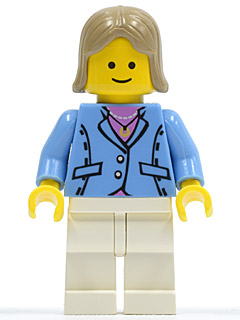 Medium Blue Jacket, White Legs, Dark Tan Female Hair – ГРАДСКИ