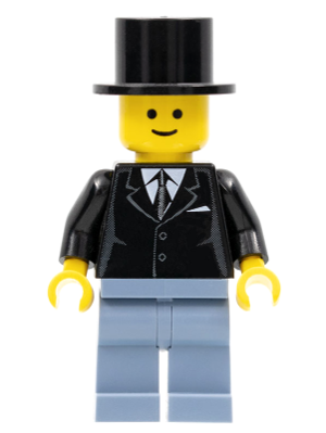 Suit Black, Top Hat, Sand Blue Legs – ГРАДСКИ