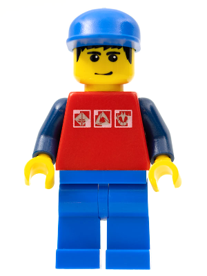 Red Shirt with 3 Silver Logos, Dark Blue Arms, Blue Legs, Blue Cap – ГРАДСКИ