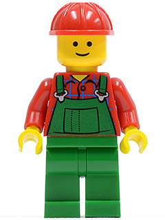Overalls Farmer Green, Red Construction Helmet – ГРАДСКИ