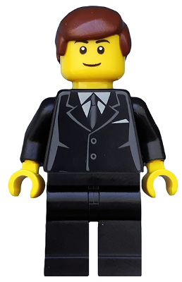 Suit Black, Reddish Brown Male Hair, Black Eyebrows, Thin Grin – ГРАДСКИ