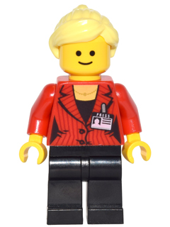 Press Woman / Reporter - Bright Light Yellow Hair Female Ponytail – ГРАДСКИ