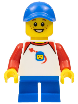 Boy - Classic Space Shirt with Red Sleeves, Blue Short Legs, Blue Cap – ГРАДСКИ