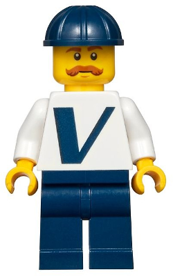 Male with Vestas Logo on Torso, Dark Blue Legs, Dark Blue Construction Helmet, Moustache – ГРАДСКИ