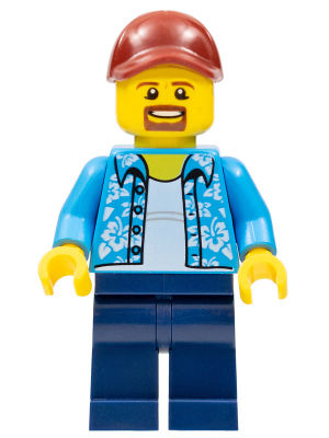 Man with Hawaiian Shirt, Dark Blue Legs, Dark Red Cap – ГРАДСКИ