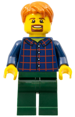 Man with Plaid Button Shirt, Dark Green Legs, Dark Orange Hair – ГРАДСКИ