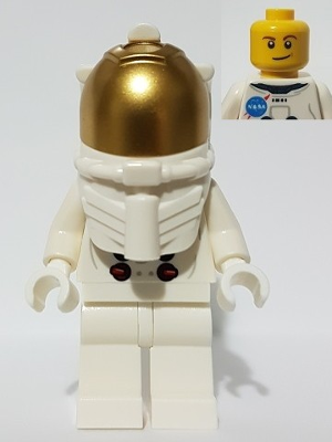 NASA Apollo 11 Astronaut - Male with White Torso with NASA Logo and Lopsided Smile – ГРАДСКИ