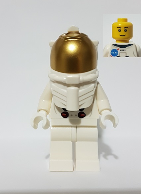 NASA Apollo 11 Astronaut - Male with White Torso with NASA Logo and Thin Grin – ГРАДСКИ