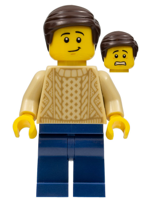 Male with Tan Knit Sweater, Dark Blue Legs and Dark Brown Hair – ГРАДСКИ