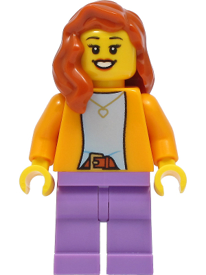 Mom - Bright Light Orange Jacket, Medium Lavender Legs, Dark Orange Hair – ГРАДСКИ