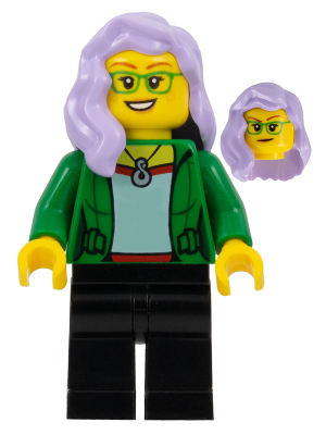 Woman, Green Jacket, Lavender Hair – ГРАДСКИ