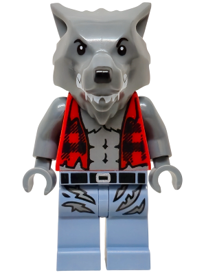 Werewolf - Torn Red Flannel Shirt, Bare Chest with Fur and Muscles, Sand Blue Legs with Belt and Tears – ГРАДСКИ