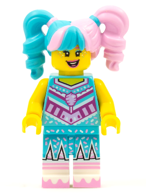 Cotton Candy Cheerleader, Vidiyo Bandmates, Series 1 (Minifigure Only without Stand and Accessories) – ВИДИЙО